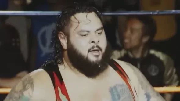 Bronson Reed durante una funcion de WWE