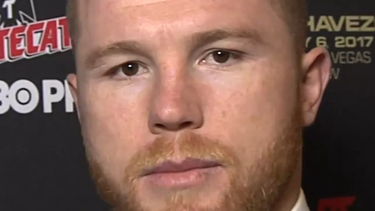 Saul Canelo Alvarez en conferencia de prensa
