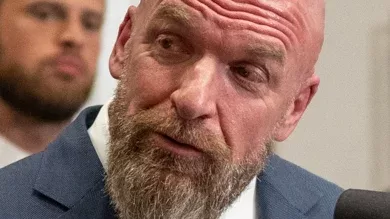 Paul Levesque (Triple H), director de contenido creativo de WWE, en una conferencia