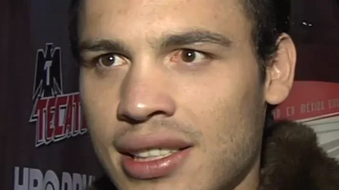 Julio Cesar Chavez Jr., excampeon mundial de box, en una entrevista